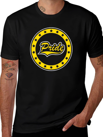 Pride Star Circle Graphic Tee - Black