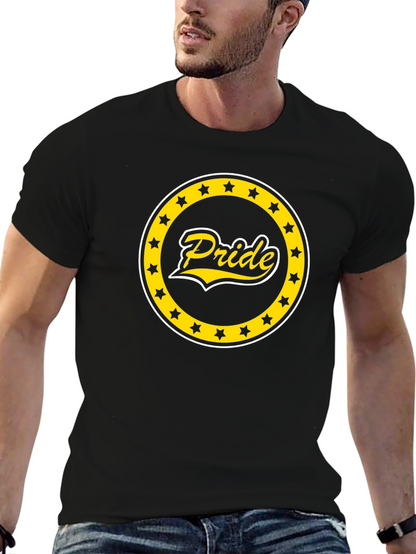 Pride Star Circle Graphic Tee - Black