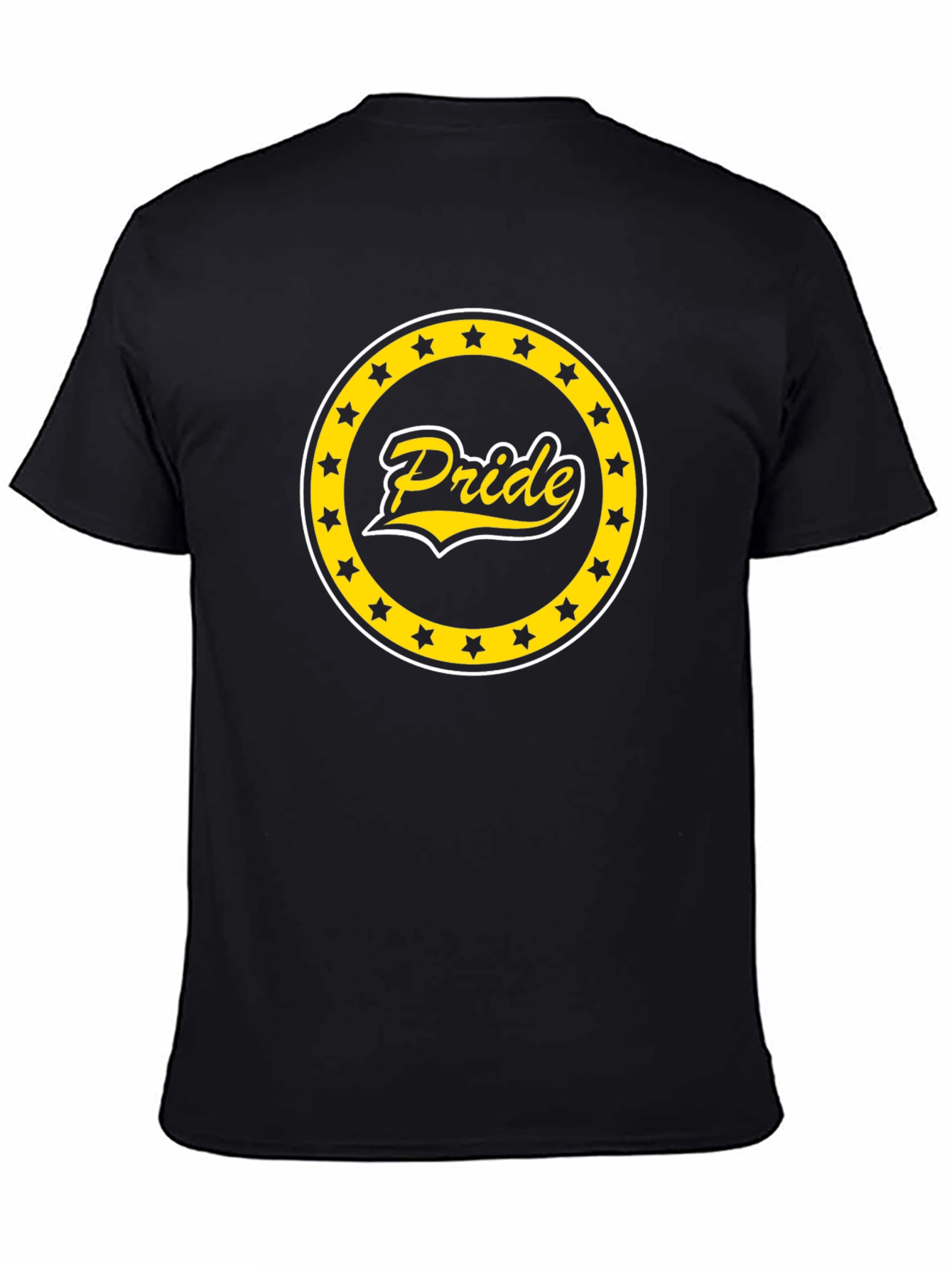 Pride Star Circle Graphic Tee - Black