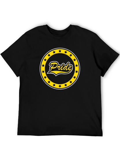 Pride Star Circle Graphic Tee - Black