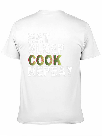 Eat Sleep Cook Repeat Graphic T-Shirt