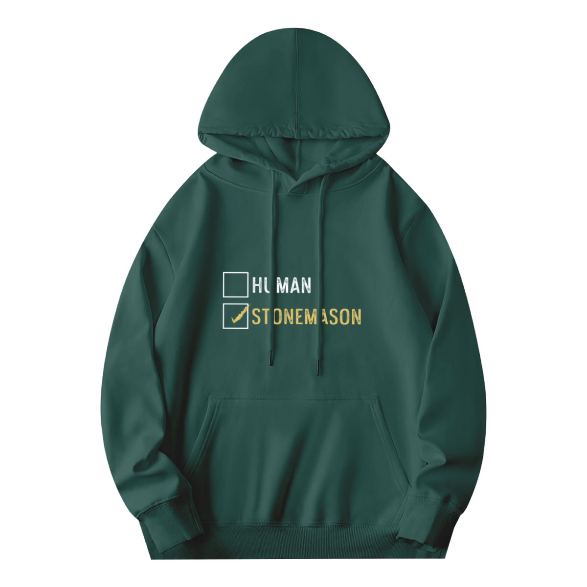 Stonemason vs Human Checkbox Hoodie