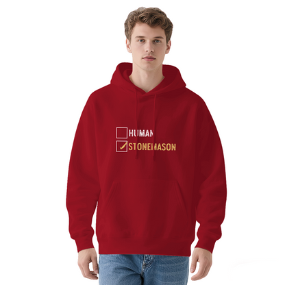 Stonemason vs Human Checkbox Hoodie