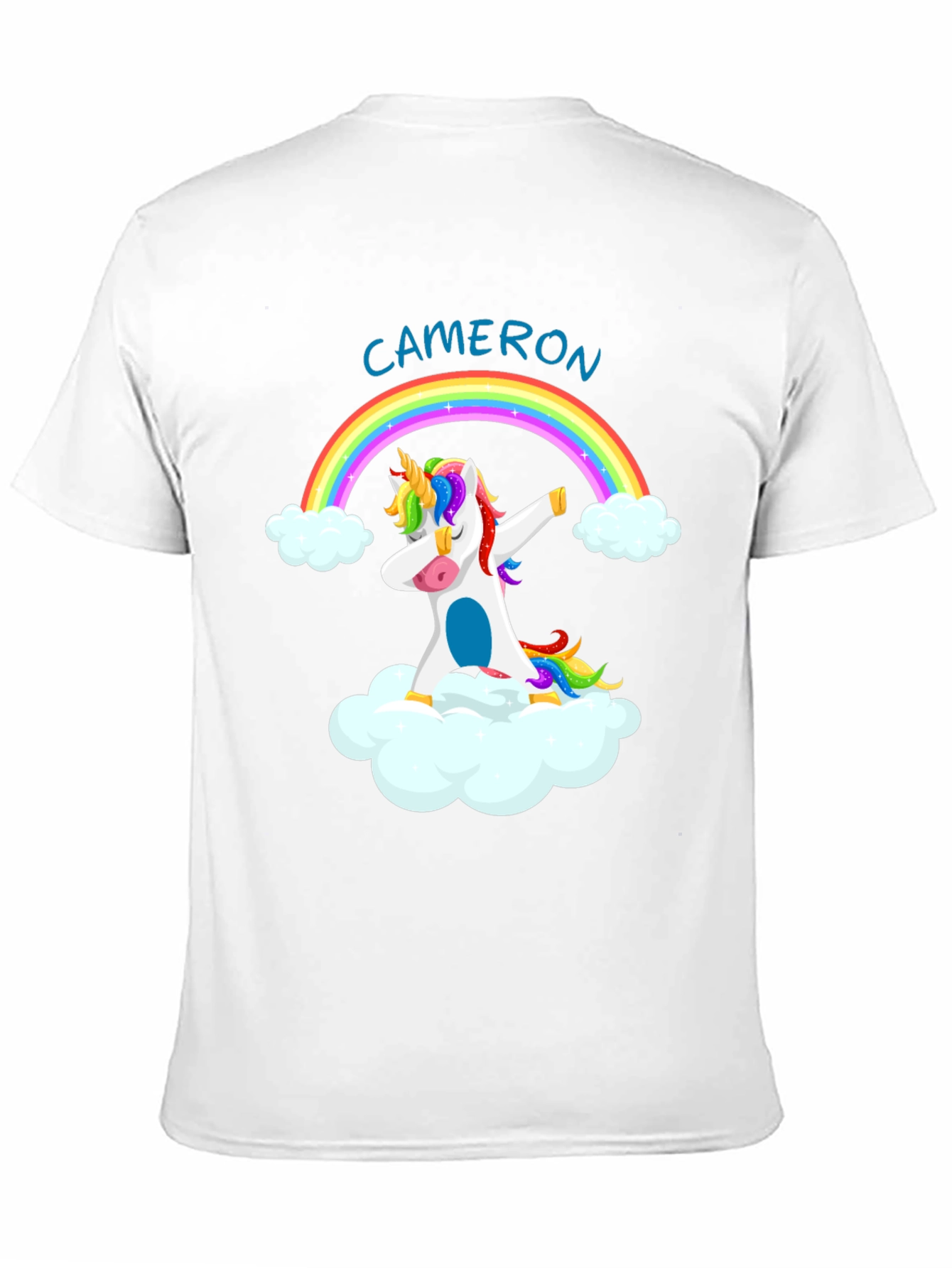 Cameron Unicorn Dabbing Rainbow T-Shirt