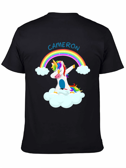 Cameron Unicorn Dabbing Rainbow T-Shirt