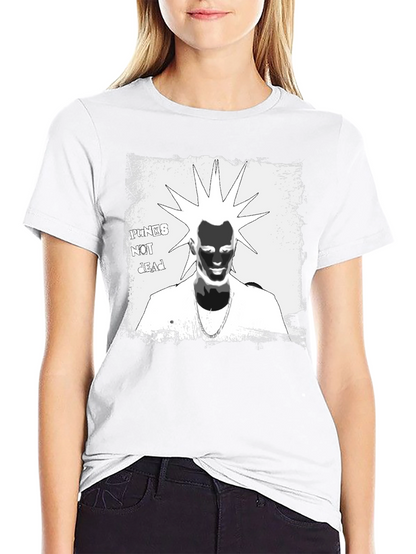 Punks Not Dead Graphic Tee - Black Cotton T-Shirt