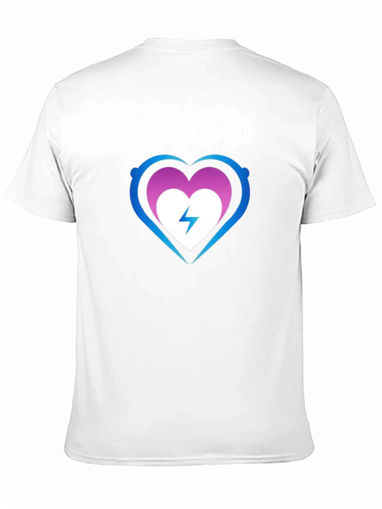 Heart Electric Bolt Graphic Tee - Black