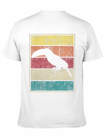 Retro Toucan Graphic Tee - Black