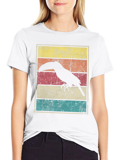 Retro Toucan Graphic Tee - Black