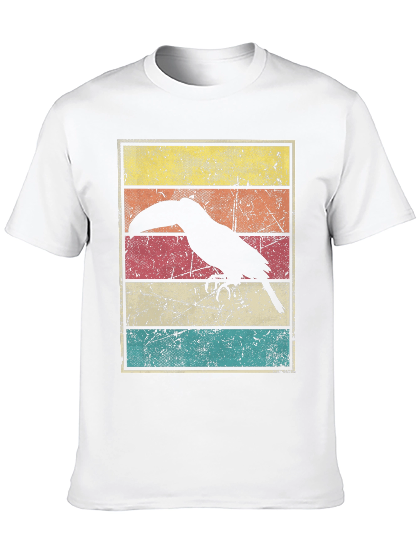 Retro Toucan Graphic Tee - Black
