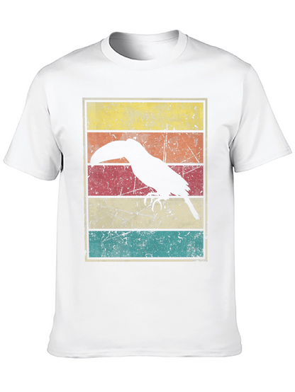 Retro Toucan Graphic Tee - Black