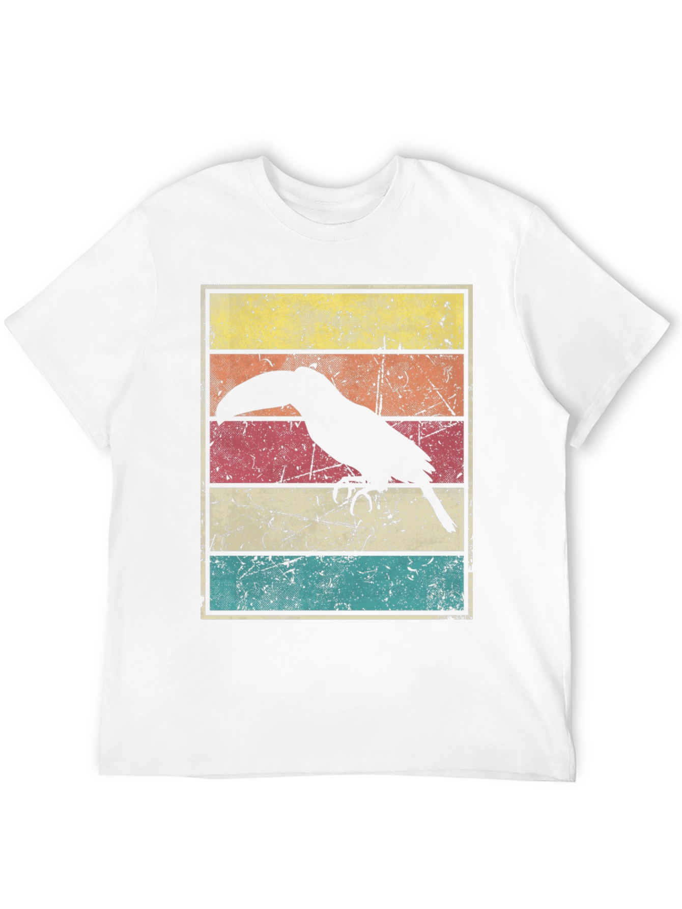 Retro Toucan Graphic Tee - Black