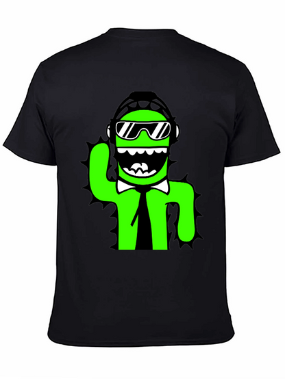 Cool Cactus Graphic Tee - Black