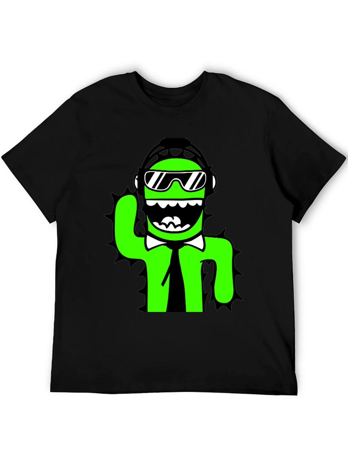 Cool Cactus Graphic Tee - Black
