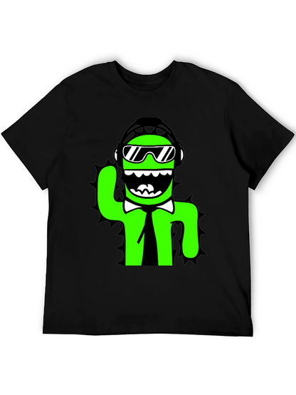 Cool Cactus Graphic Tee - Black