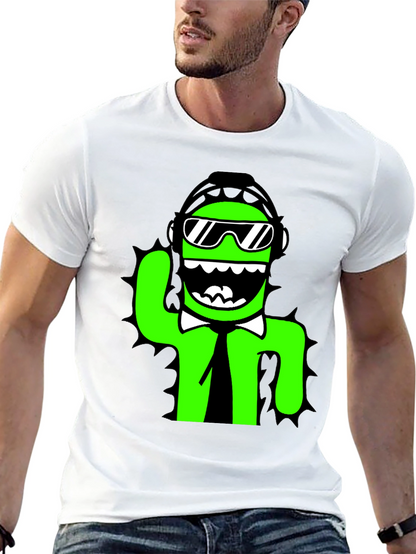 Cool Cactus Graphic Tee - Black