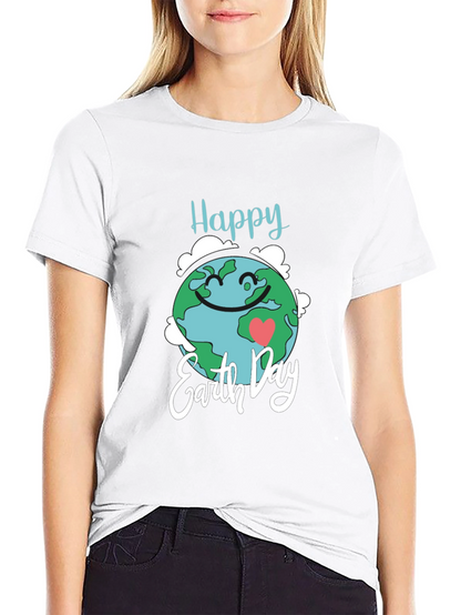 Happy Earth Day Black T-Shirt
