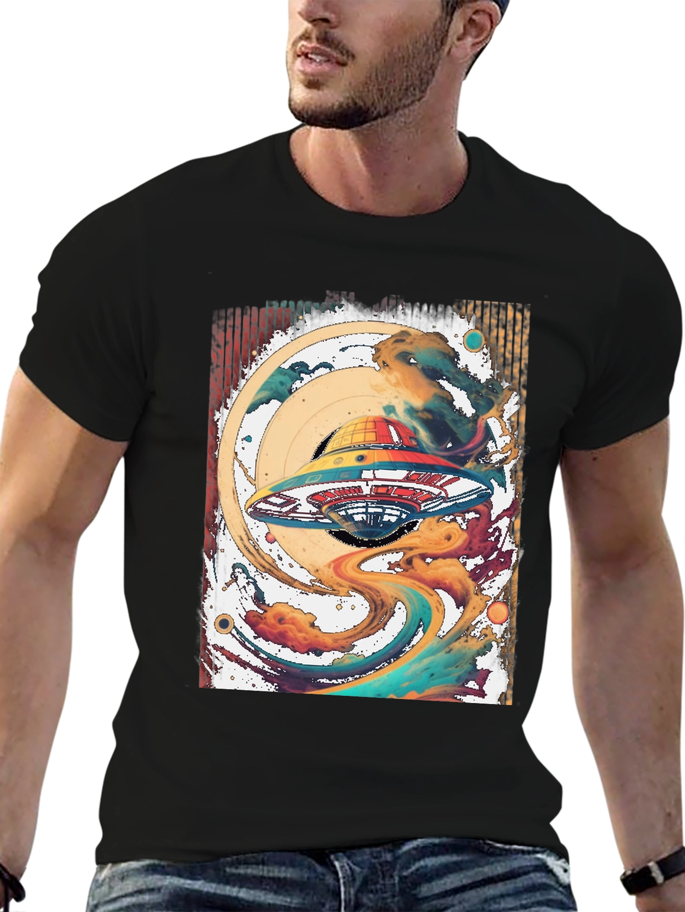 UFO Galaxy T-Shirt
