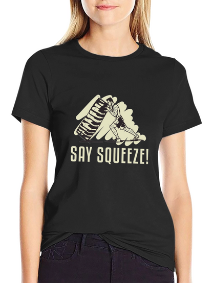 Say Squeeze! Black Graphic Tee