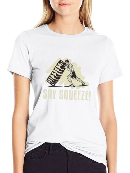 Say Squeeze! Black Graphic Tee