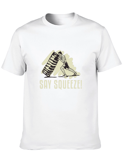 Say Squeeze! Black Graphic Tee