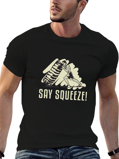 Say Squeeze! Black Graphic Tee