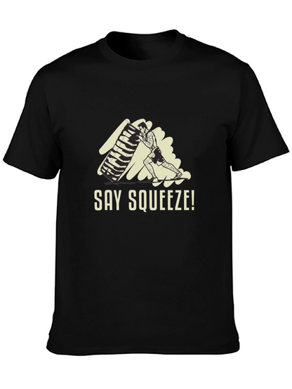 Say Squeeze! Black Graphic Tee