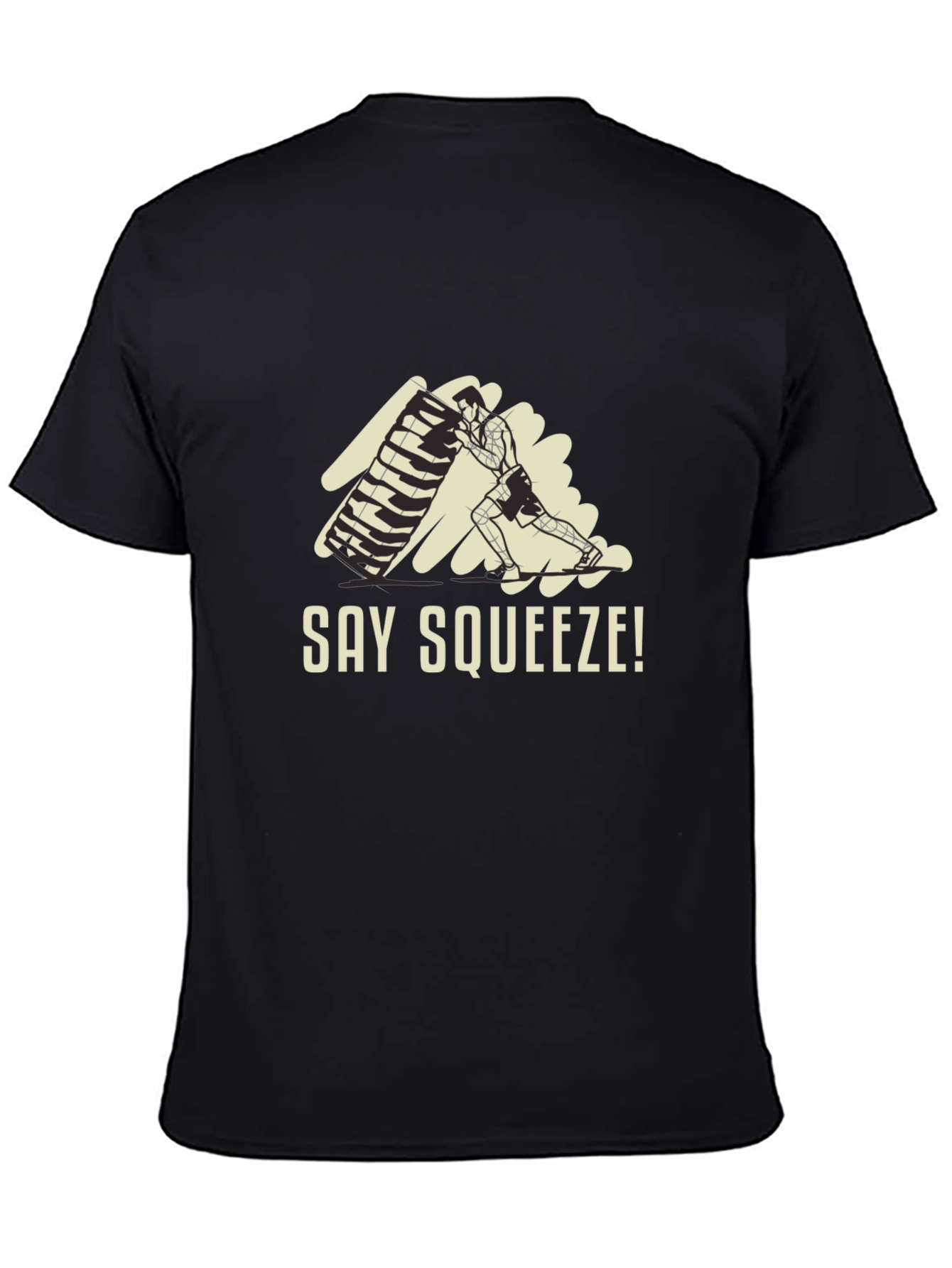 Say Squeeze! Black Graphic Tee