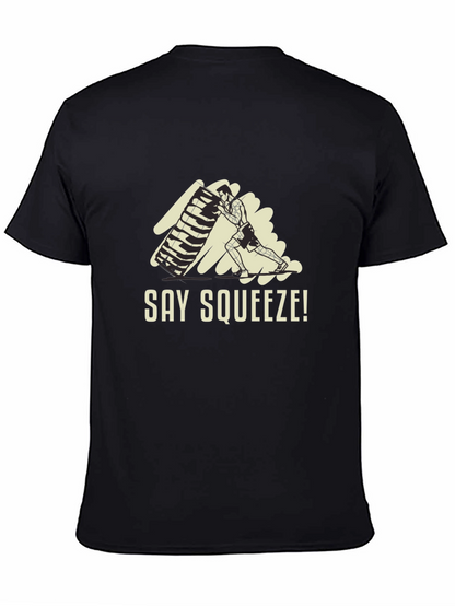 Say Squeeze! Black Graphic Tee