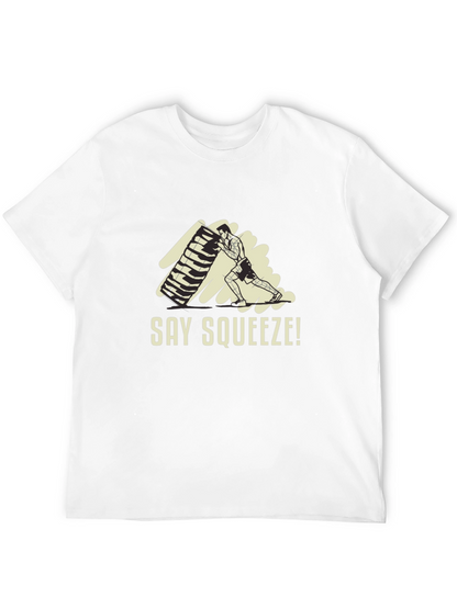 Say Squeeze! Black Graphic Tee