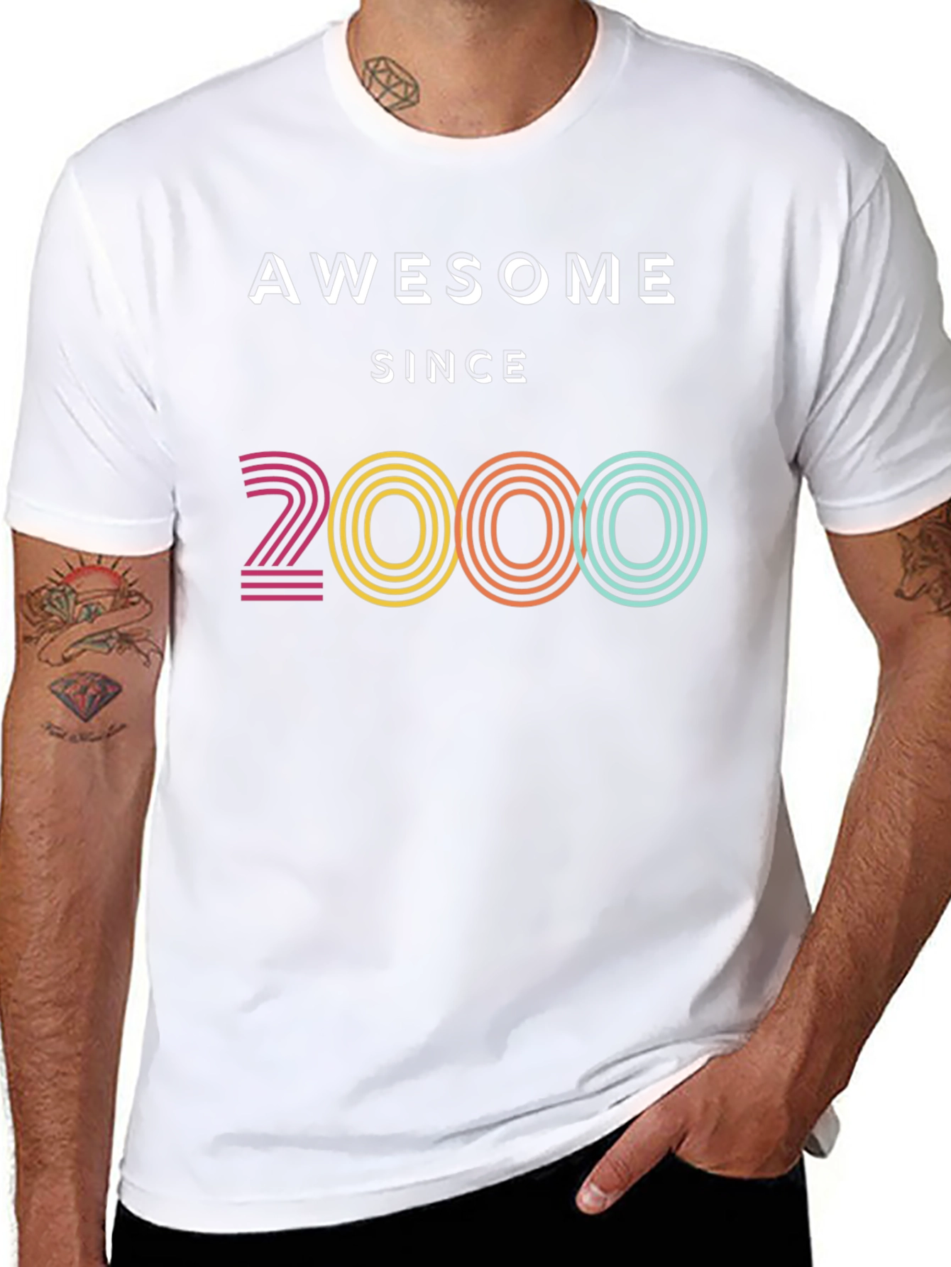 Awesome Since 2000 Black T-Shirt