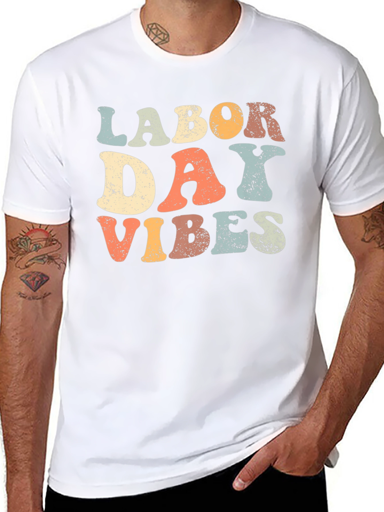 Labor Day Vibes Retro T-Shirt