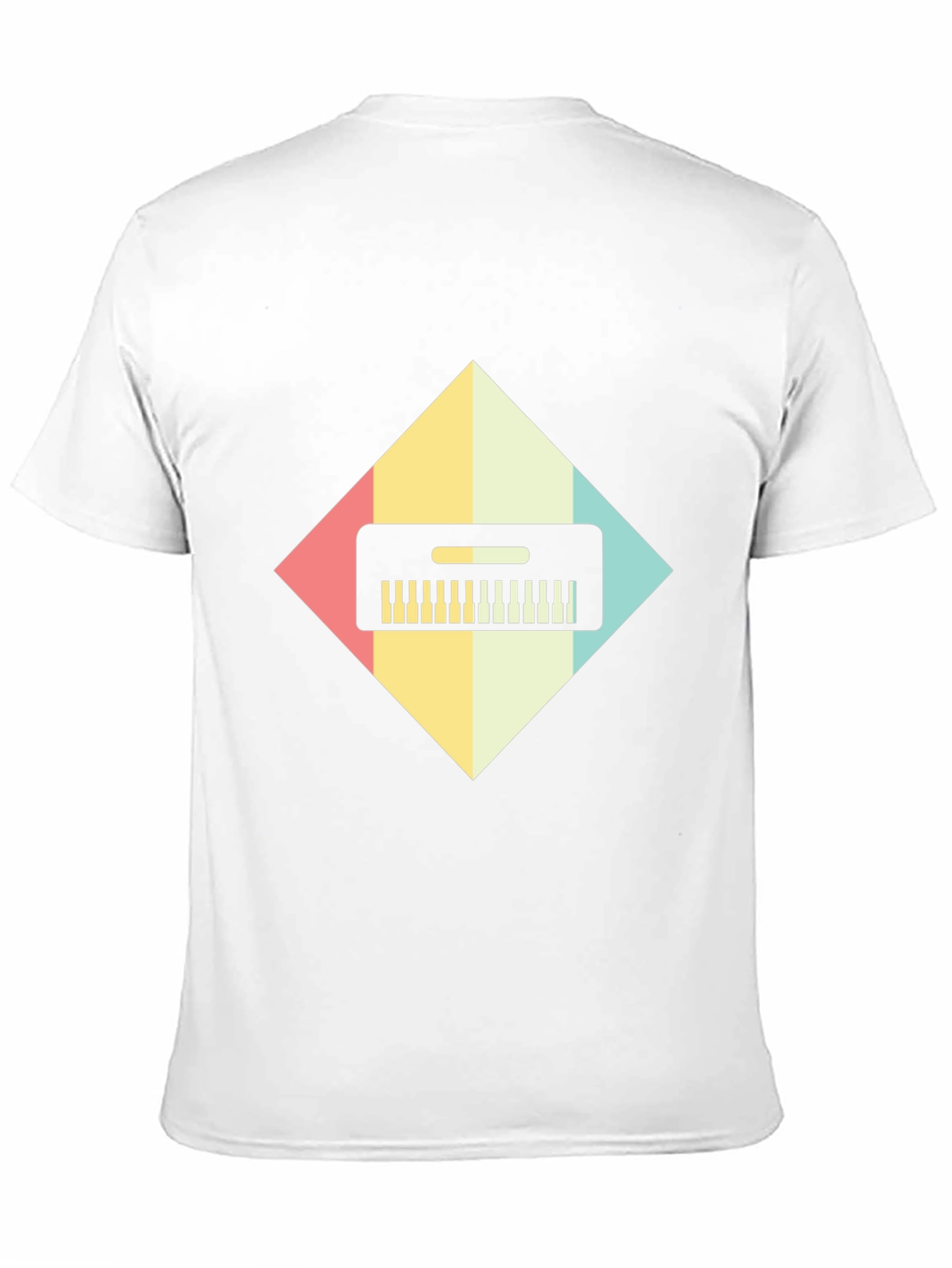 Retro Synthwave Keyboard Graphic Tee - Black