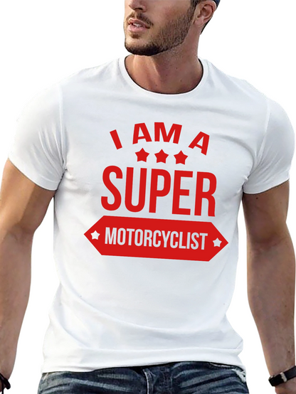 Super Motorcyclist Graphic Tee - Black