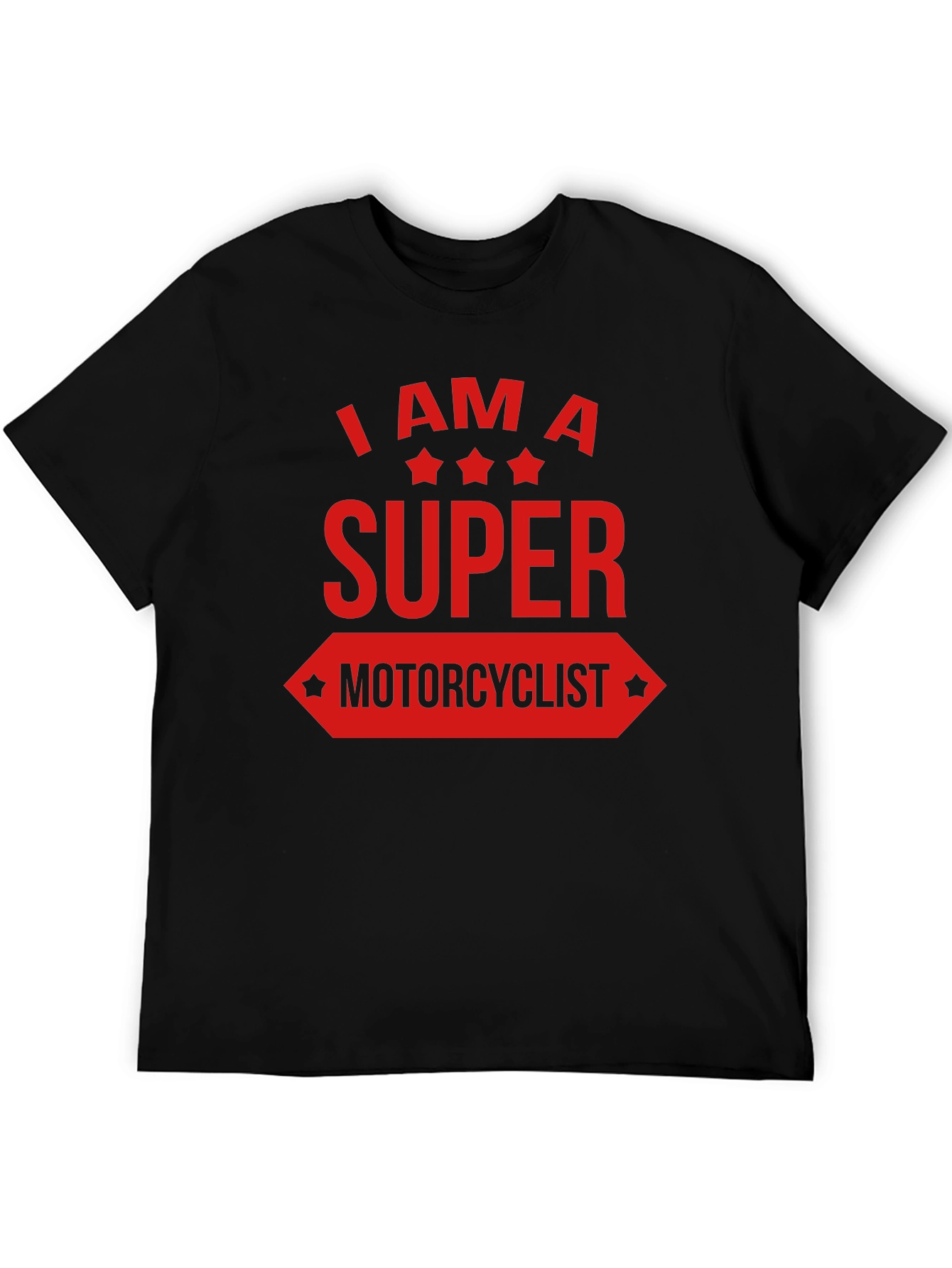Super Motorcyclist Graphic Tee - Black