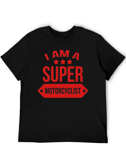 Super Motorcyclist Graphic Tee - Black
