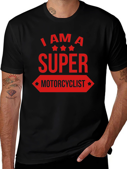 Super Motorcyclist Graphic Tee - Black