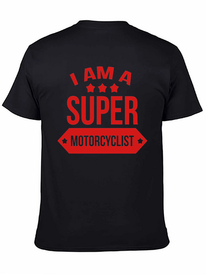 Super Motorcyclist Graphic Tee - Black