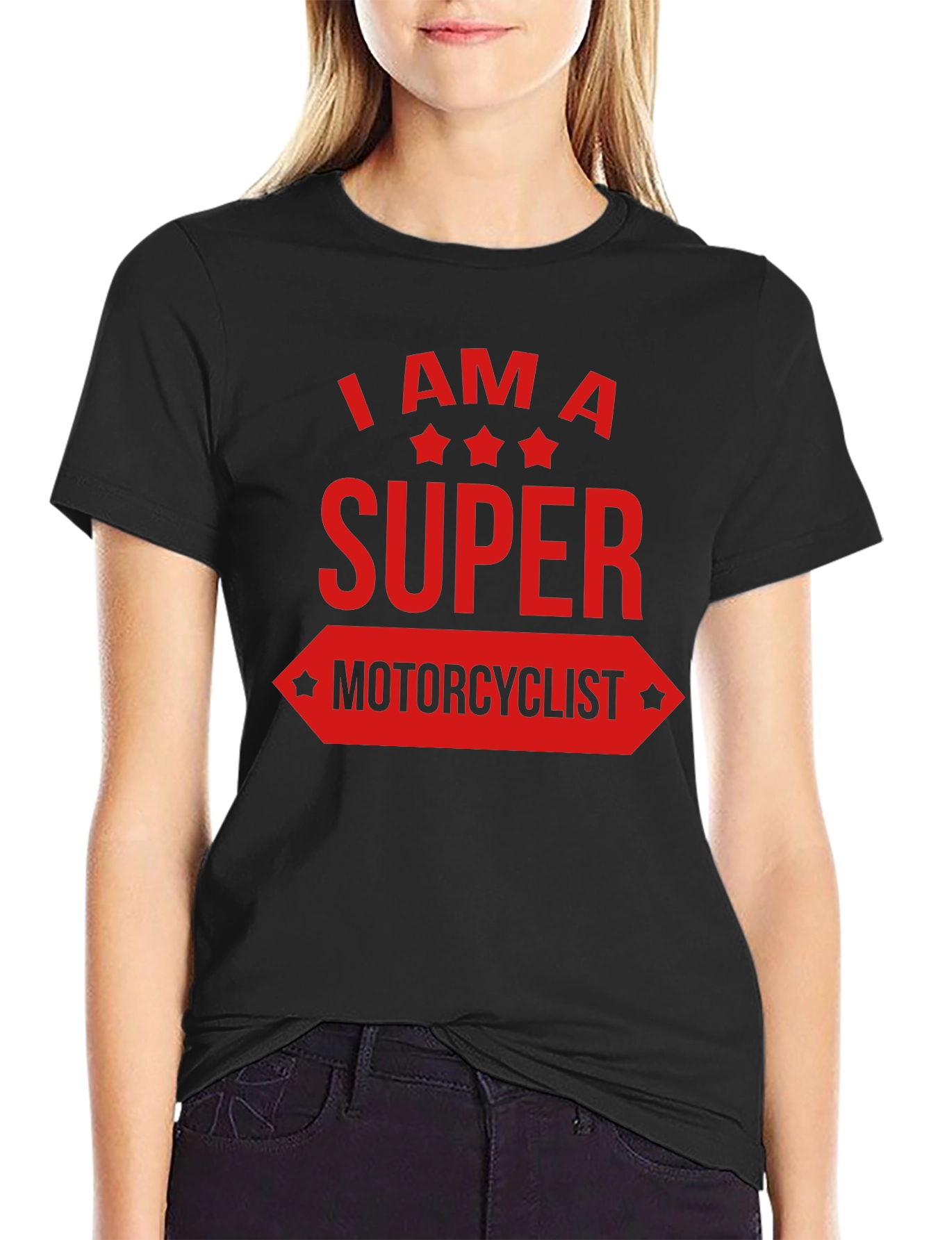 Super Motorcyclist Graphic Tee - Black