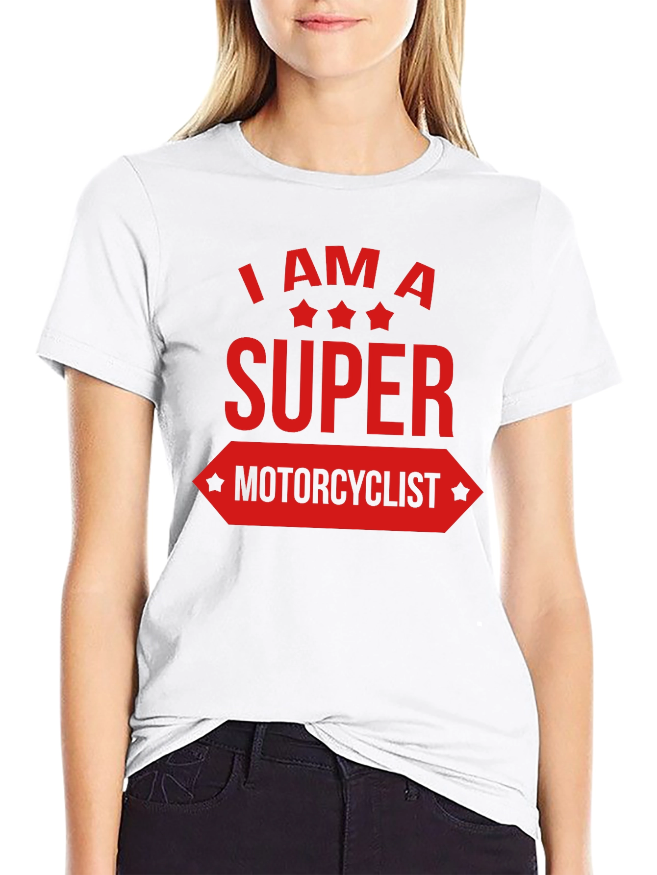 Super Motorcyclist Graphic Tee - Black