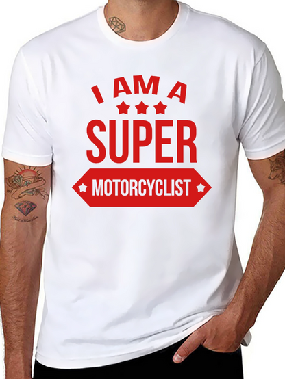 Super Motorcyclist Graphic Tee - Black