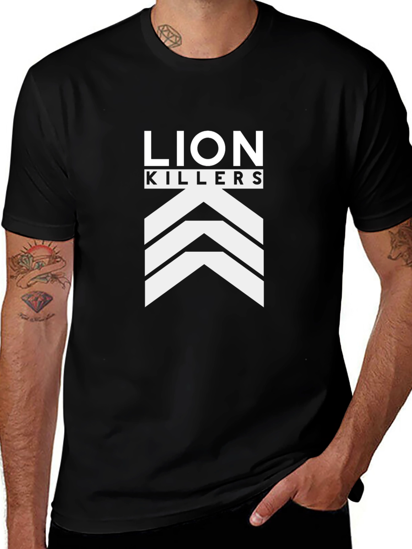 Lion Killers Black Graphic Tee