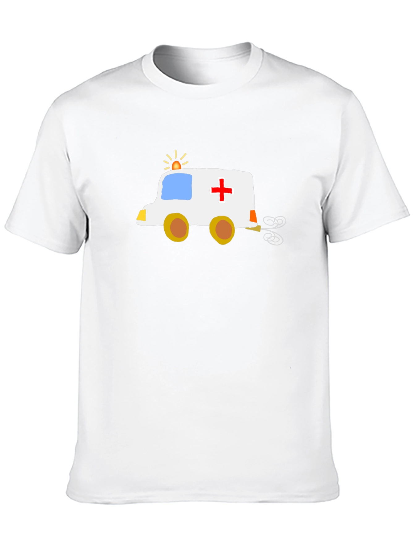 Funny Cartoon Ambulance T-Shirt - Black