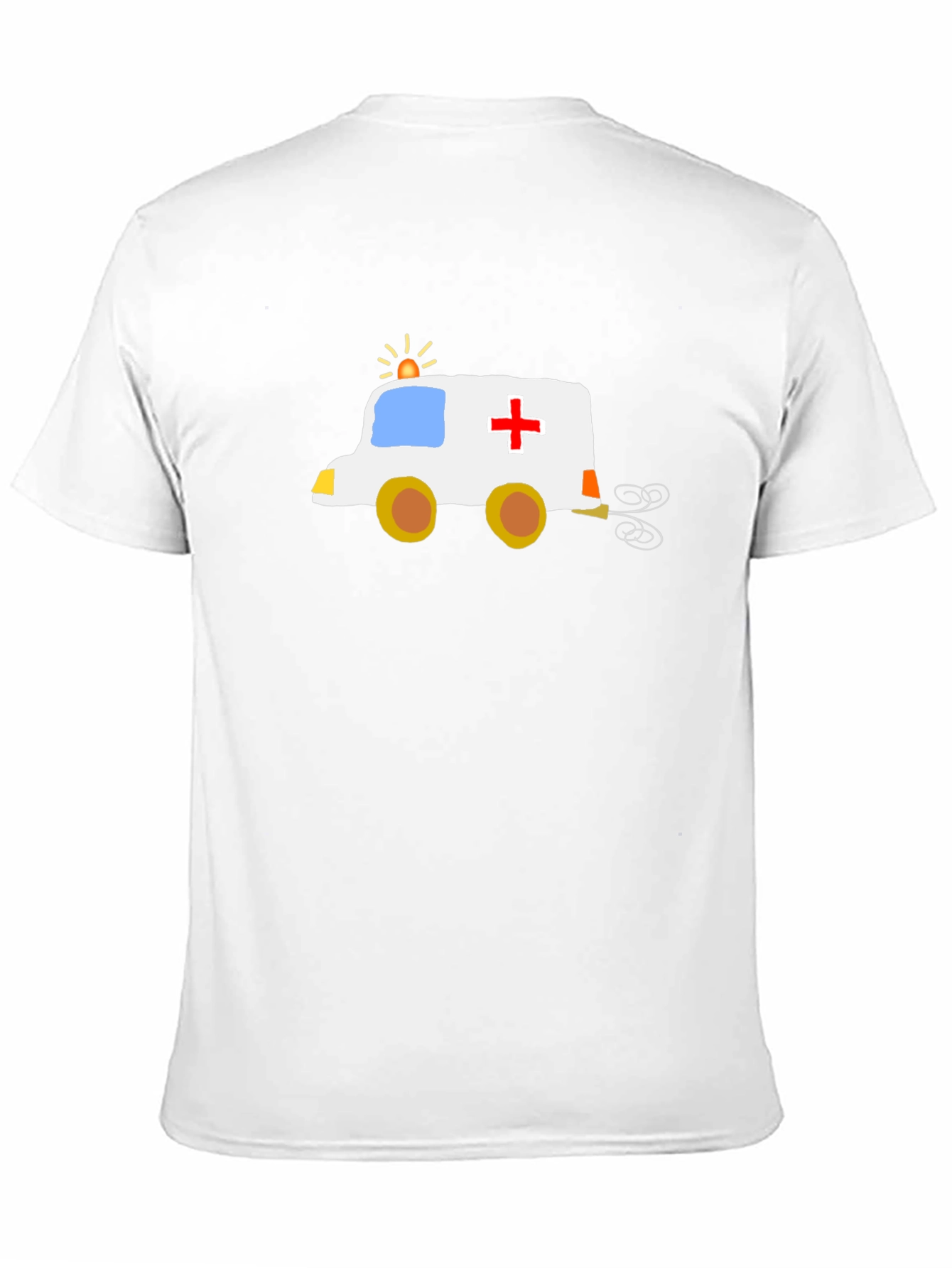 Funny Cartoon Ambulance T-Shirt - Black