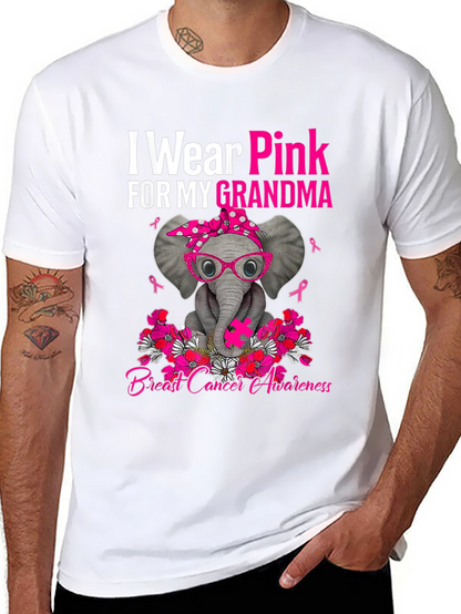 Pink Elephant Breast Cancer Awareness T-Shirt