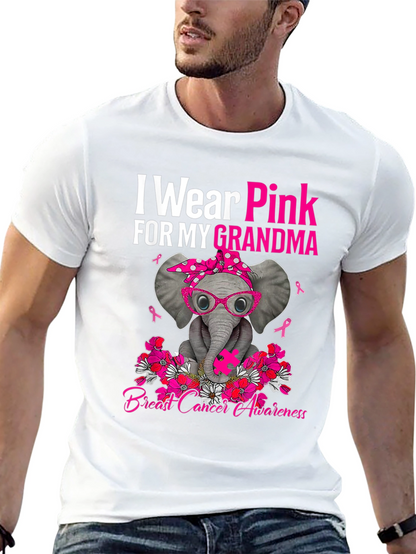 Pink Elephant Breast Cancer Awareness T-Shirt