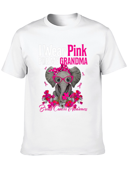 Pink Elephant Breast Cancer Awareness T-Shirt