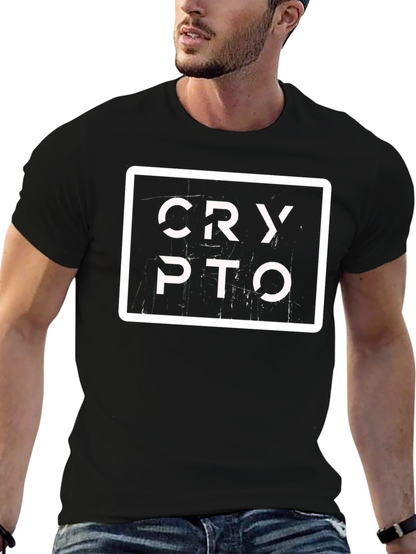 Crypto Graphic T-Shirt - Cool Casual Tee