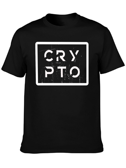 Crypto Graphic T-Shirt - Cool Casual Tee