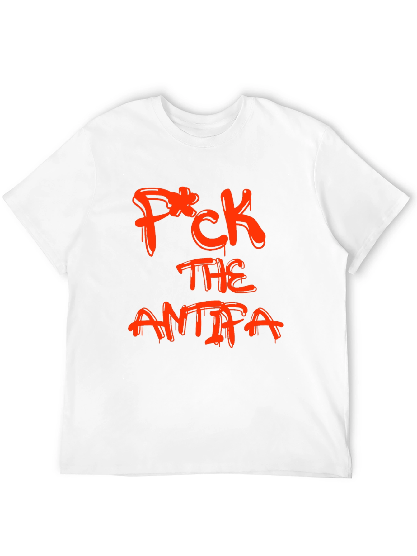 Black Tee - F*CK THE ANTIFA Slogan